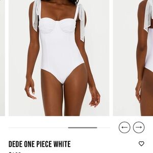Beach Riot Dede One Piece White Medium NWT
